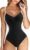 RXRXCOCO Women Slimming Tummy Control One Piece Swimsuits V Neck Crisscross Back Bathing Suit