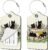 2 Pcs Luggage Tag for Suitcases, Black Cat Book Cute PU Leather Suitcase Tag Privacy Cover ID Label with Metal Loop, Personalized Baggage Identifier for Women Cruise Bag Travel Essentials