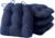 Chair Cushions for Dining Chairs Set of 4, Kitchen Chair Cushions, Chair Pads with Ties and Non Slip Backing, Tufted Memory Foam Seat Cushion 4 Pack, 15.5″ x 15.5″ x 4″, Navy Blue