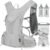 IX INOXTO Hydration Pack Backpack, Lightweight Water Backpack with 2L Hydration Bladder Daypack for Men Women,Running Hydration Vest for Trail Running Hiking Cycling Race Climbing (Grey-White)