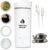 Portable Travel Kettle with Tea Infuser- Mini Electric Kettle with 4 Temperature Settings, with Auto Shut-Off & Boil Dry Protection (White)
