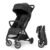 Inglesina Quid³ Stroller, Cosmic Black – Compact Reclining Travel Stroller for Baby & Toddler 0-55 lbs, One Hand fold, Car seat Compatible, Airplane Overhead, Lightweight, Foldable, XL UPF 50+ Canopy