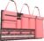 Backseat Hanging Trunk Organizer for SUVs, Cars, Trucks & MPVs | Multi-Pocket Storage with Anti-Slip Straps | Space-Saving Auto Accessory | Gift for Men & Women | Pink, 37.8″ x 18.1″ – K230