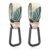 Baby Stroller Hooks for Hanging Bags, Universal Stroller Clips Accessories, Mommy Hook for Diaper Bag, Shopping Cart, Purse, Backpack – 2 Pack, Abstract Leaf