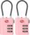 ANVIL TSA Approved Luggage Locks – High Security TSA008 Combination Travel Locks with Inspection Indicator for Suitcases and Backpacks. (2, Pink)