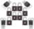 TSA Approved Locks for Luggage Set of 8 TSA Accepted Key Travel Suitcase Locks Padlock Apply to Locker Lock, Suitcase, Carry On, Backpack, Laptop Bag (Black 8 Pack)
