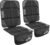 Car Seat Protector with Thickest Padding,Waterproof 600D Fabric Child Baby Seat Protector with Storage Pockets,Non-Slip Pets Cover Leather Reinforced Vehicle Seat 2 Pack
