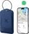 TopMade Smart Luggage Tag with Find My, Premium Leather Luggage Tags for Suitcase, Travel Bags, Backpacks, Anti-Lost Suitcase Tag Tracker for Travel with Privacy Name Card, Rechargeable