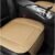 2 PCS Car Front Seat Protector Mats, 21.9″ × 19.7″ Breathable Leather Auto Cushion Protector, Anti-Slip Vehicle Seat Cover with Storage Pockets, Universal Car Accessories (Beige)