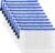 AUSTARK 10 Pcs Zipper File Bags, Waterproof Plastic Mesh Pouch for Office School, Board Game Storage Bags (B6 Size 7.6”x5.3”, White and Blue)
