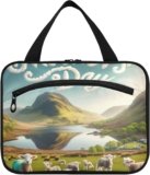 Burbuja Mother’s Day Landscape Travel Toiletry Bag for Women, Hanging Waterproof Toiletry Bag Cosmetic Organizer for Toiletries Accessories, M