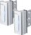2 Pack Home Security Door Lock,Childproof Door Reinforcement Lock,with 3″ Stop Withstand 800 lbs,for Inward Swing Doors,Night Kids Safety Metal Flip Lock Deadbolt Latch (Silver)