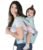 Baby Carrier – 6-in-1 Ergonomic Soft Carrier with Hip Seat and Large Storage, Front and Back Positions, Adjustable Waist Up to 43 Inches, for Infants Aged 2-36 Months, Weighing 6-45 lb