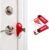 Addalock The Original Portable Door Lock for Travel & Home Security, 1-Piece Door Latch Lock for Houses, Apartments, Hotels, Motels, Dorms & AirBnBs – Lock The Door & Stay at Home or Away, 2 Pack