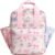 Itzy Ritzy Toddler Backpack – Daycare Bag – Features Adjustable Shoulder Straps, 2 Side Pockets & Spacious Interior with Wipeable Fabric Lining & Name Label, Ribbons & Roses Backpack