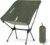 CAMEL CROWN Portable Camping Chair Folding Compact Lawn Lightweight Backpacking Chair with Carry Bag for Outdoor Hiking Beach Travel Picnic Festival Army Green