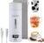 Electric Kettle Small Travel Kettle Tea Coffee Portable Kettle, 400ML with 4 Variable Presets, Electric Kettle Small 304 Stainless Steel with Auto Shut-Off & Boil Dry Protection (White)