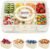 Boxiki Kitchen 8-Compartment Snack Box & Serving Tray with Lid and Handle – Divided Snack Container, Fruit & Veggie Tray with Lid – Portable Snackle Box, Snack Organizer for Travel, Fridge & Parties