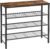 Kitsure Shoe Rack for Closet, Rustic Brown Shoe Organizer with Leveling Feet, Sturdy & Rust-Proof Shoe Storage for Entryway, Bedroom, Living Room, 29.5″ x 11.4″ x 24.8″, Brown