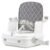 New Baby Booster Seat for Dining Table by Benbat. Portable, Washable Infant Feeding High Chair. Easy Folding & Adjustable Safety Harness (Gray)