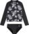 Hurley Girls Long Sleeve Rash Guard Swimsuit