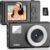 Digital Camera, 48MP AutoFocus UHD 4K Vlogging ‌Camra‌ 16X Digital Zoom, Anti-Shake Portable Digital Point and Shoot Kids Camera, Compact Small Camera for Kids Teens Boys Girls(Black)
