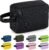Elviros Travel Toiletry Bag for Women and Men,Lightweight Makeup Bag Hanging Dopp Kit with Shaving Compartment Cosmetic Organizer Small Tool Bag Travel Essentials,Gifts for Men(Black)