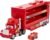 Mattel Disney Pixar Cars Mini Mack Racers Hauler & 1 Toy Car, Transporter Truck Holds 18 Minis, Collectible Set