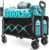 Wagons Carts Foldable, Collapsible Wagon with Wheels — Durable Foldable Wagon for Groceries,Picnic & Pets, Small Hauls, Apartment Moving & Storage, Portable Utility Pull Wagon Cart, 360lbs, Jet Black