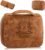 Bleggeit 3-in-1 Large Personalized PU Leather Toiletry Bag For Men, Custom Groomsmen Gifts Hanging Travel Organizer Bag, Laser Engraved Name Monogram Shaving Kit Gift For Him Husband Father Dad Dop