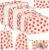KPX 8 Set Packing Cubes for Travel, Luggage Packing Organizers Accessories Large Toiletries Bag for Clothes Shoes Cosmetics (Strawberry)