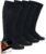 Doctor’s Select Copper Plus Size Compression Socks Wide Calf – 2 Pairs | 20-30mmHg Extra Wide Calf Compression Sock Women | Copper Compression Socks Men & Women | Extra Wide Calf Compression Sock for Swelling & Circulation Support | Black
